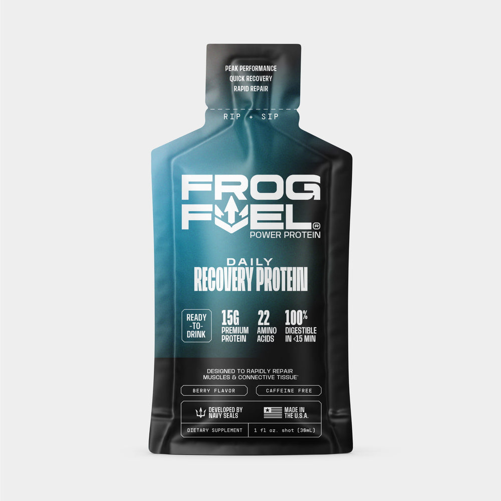 Frog Fuel Power Protein Collagen Protein Shot for Muscle Recovery 1 Fl Oz (Pack of 24)