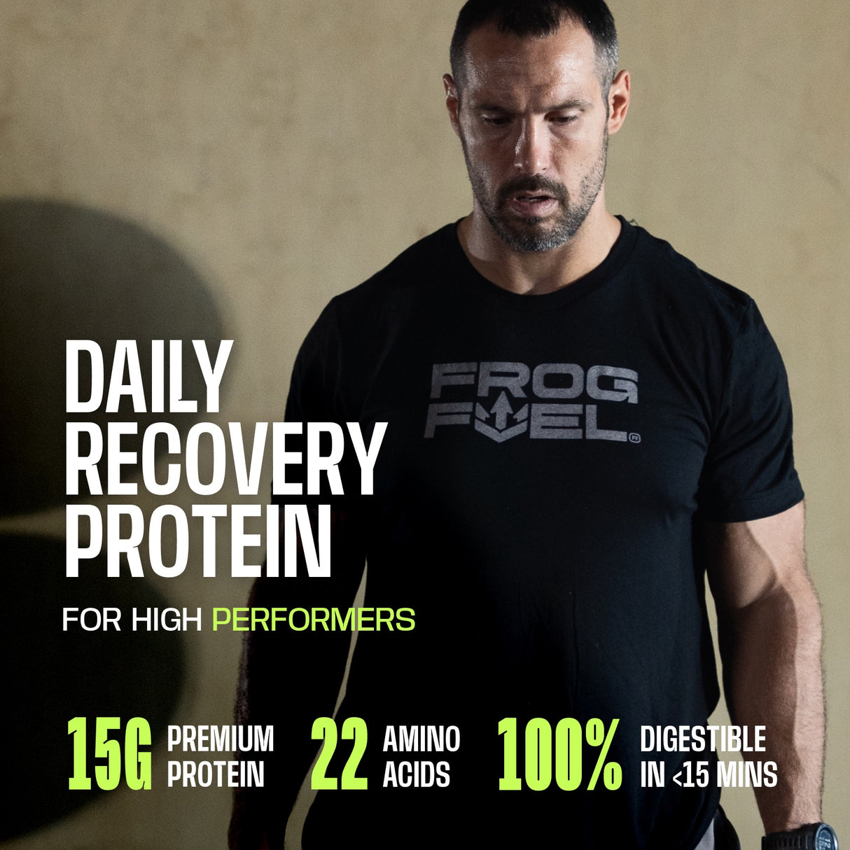Frog Fuel Power Protein Collagen Protein Shot for Muscle Recovery  1 Fl Oz (Pack of 24)
